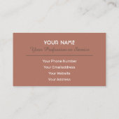 Elegant visitekaartje Barista en Coffee fellows (Achterkant)