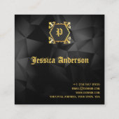 Elegant Visitekaartje Beauty Salon Luxury Gold (Achterkant)