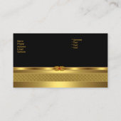 Elegant Visitekaartje Gold Deco Red Jewel Afbeeldi (Achterkant)