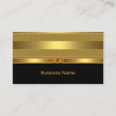 Elegant Visitekaartje Gold Deco Red Jewel Afbeeldi (Voorkant)