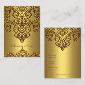 Elegant Visitekaartje Gold op Gold Overlay (Voorkant / Achterkant)