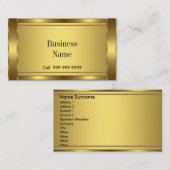 Elegant Visitekaartje goud (Voorkant / Achterkant)