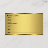 Elegant Visitekaartje goud (Achterkant)