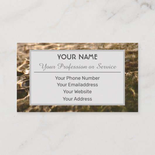 Elegant visitekaartje in helder vloeiend design (Achterkant)