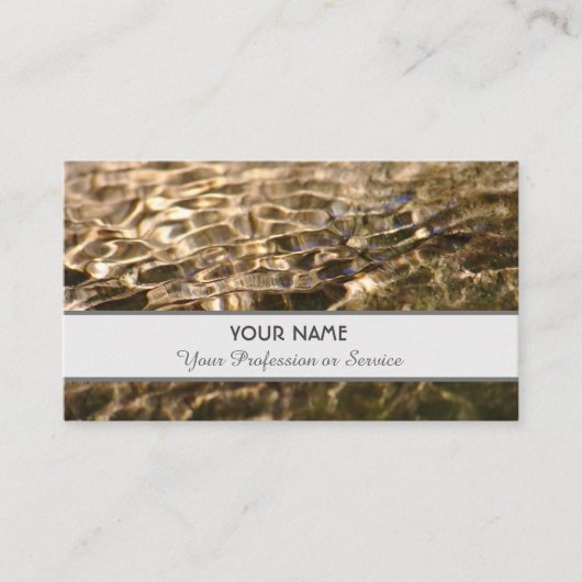 Elegant visitekaartje in helder vloeiend design (Voorkant)