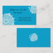 Elegant Visitekaartje in Sky Blue en White (Voorkant / Achterkant)