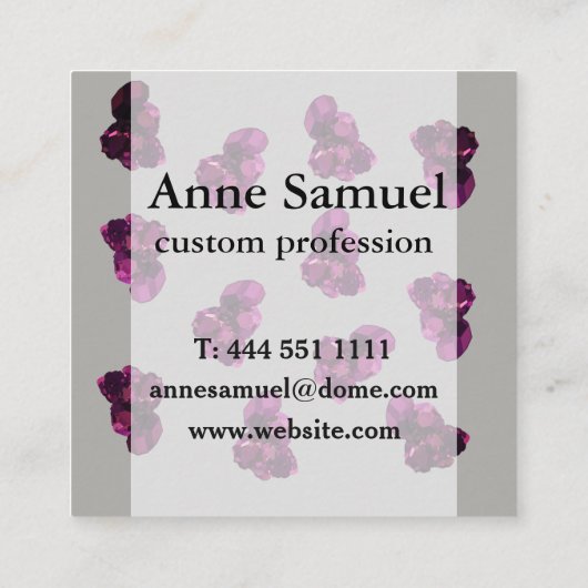 Elegant Visitekaartje kwarts (Achterkant)