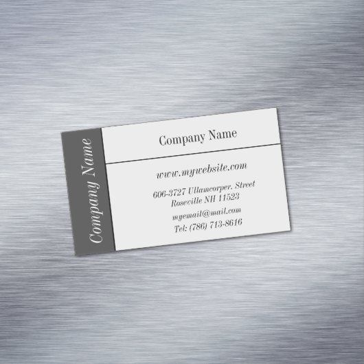 Elegant Visitekaartje Magnet Magnetisch Visitekaartje (Voorbeeld)