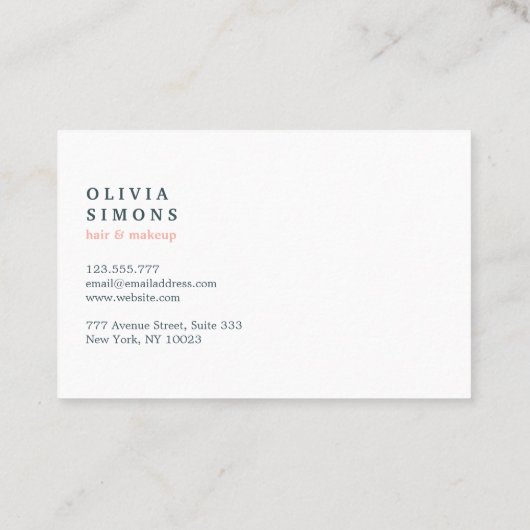 Elegant Visitekaartje met abstract patroon (Achterkant)