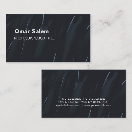 Elegant visitekaartje met geweldige leuke accenten (Voorkant / Achterkant)