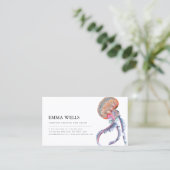 Elegant Visitekaartje met Jellyfish illustratie (Staand voorkant)
