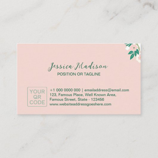 Elegant Visitekaartje met QR-code | DP7 (Achterkant)