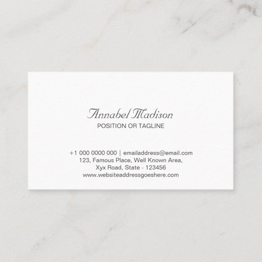 Elegant Visitekaartje met QR-code | DP7 (Achterkant)