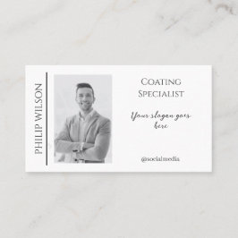 Elegant Visitekaartje met QR-code en foto