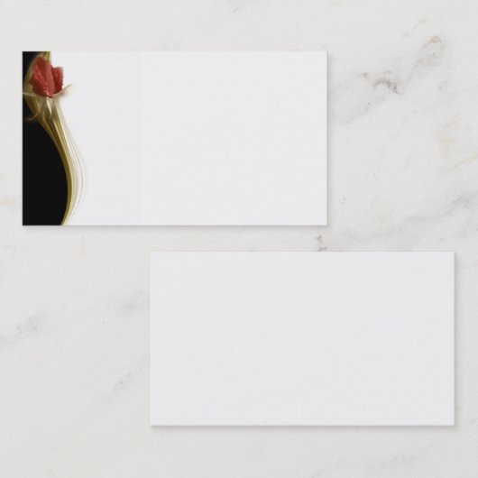 Elegant Visitekaartje met Roos (Voorkant / Achterkant)
