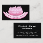 Elegant visitekaartje met zwarte en goudyogha (Voorkant / Achterkant)