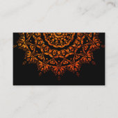 Elegant visitekaartje met zwarte en goudyogha (Voorkant)