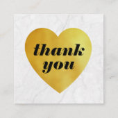 elegant visitekaartje met zwarte gouden hartslag (Voorkant)