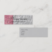 "Elegant"-Visitekaartje Mini Visitekaartje (Voorkant / Achterkant)