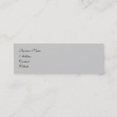 "Elegant"-Visitekaartje Mini Visitekaartje (Achterkant)