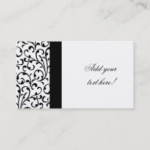 Elegant Visitekaartje Modern Damask Patroon