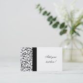 Elegant Visitekaartje Modern Damask Patroon (Staand voorkant)