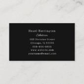 Elegant Visitekaartje Moderne Bloemen (Achterkant)