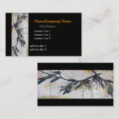 elegant visitekaartje ontwerp van artistieke natuu (Voorkant / Achterkant)