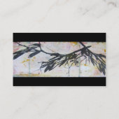 elegant visitekaartje ontwerp van artistieke natuu (Achterkant)