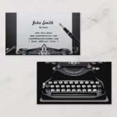 Elegant Visitekaartje schrijfmachine en schrijfmac (Voorkant / Achterkant)