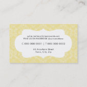 ELEGANT VISITEKAARTJE :: stijlvol damast lijst 2 (Achterkant)