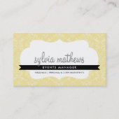 ELEGANT VISITEKAARTJE :: stijlvol damast lijst 2 (Voorkant)