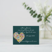 Elegant Visitekaartje van het ventilatorhart - (Staand voorkant)