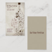Elegant  Visitekaartje van wijnstang (Voorkant / Achterkant)