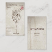 Elegant Visitekaartje van wijnstang (Voorkant / Achterkant)
