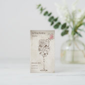 Elegant Visitekaartje van wijnstang (Staand voorkant)