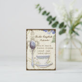 Elegant Visitekaartje voor aangepast theekoffie (Staand voorkant)