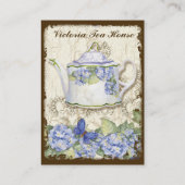 Elegant Visitekaartje voor aangepast theekoffie (Achterkant)