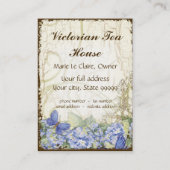 Elegant Visitekaartje voor aangepast theekoffie (Achterkant)