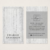 Elegant visitekaartje voor de textuur van sociale  (Voorkant /achterkant)