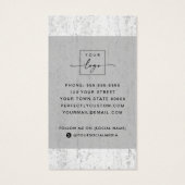 Elegant visitekaartje voor de textuur van sociale  (Achterkant)