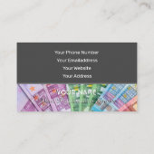 Elegant visitekaartje voor financiële deskundigen (Achterkant)