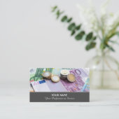 Elegant visitekaartje voor financiële deskundigen (Staand voorkant)