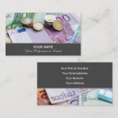 Elegant visitekaartje voor financiële deskundigen (Voorkant / Achterkant)