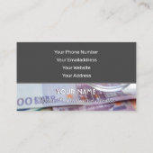 Elegant visitekaartje voor financiële deskundigen (Achterkant)