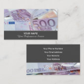 Elegant visitekaartje voor financiële deskundigen (Voorkant / Achterkant)