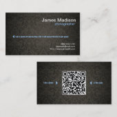 Elegant Visitekaartje voor fotografie met QR-code (Voorkant / Achterkant)
