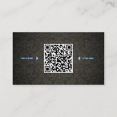 Elegant Visitekaartje voor fotografie met QR-code (Achterkant)