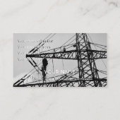 Elegant visitekaartje voor hoogspanningsdeskundige (Achterkant)