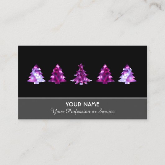 Elegant visitekaartje voor mousserende diensten (Voorkant)